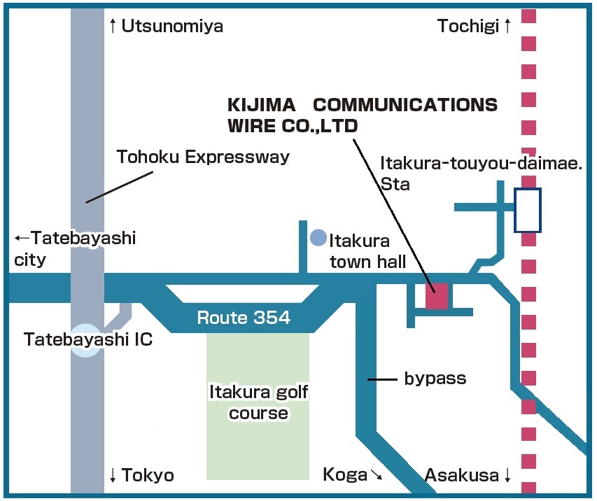 Map around Itakura Factory